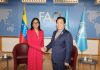 Presidenta Delcy Rodríguez sostiene encuentro bilateral con el director general de la FAO en Roma
